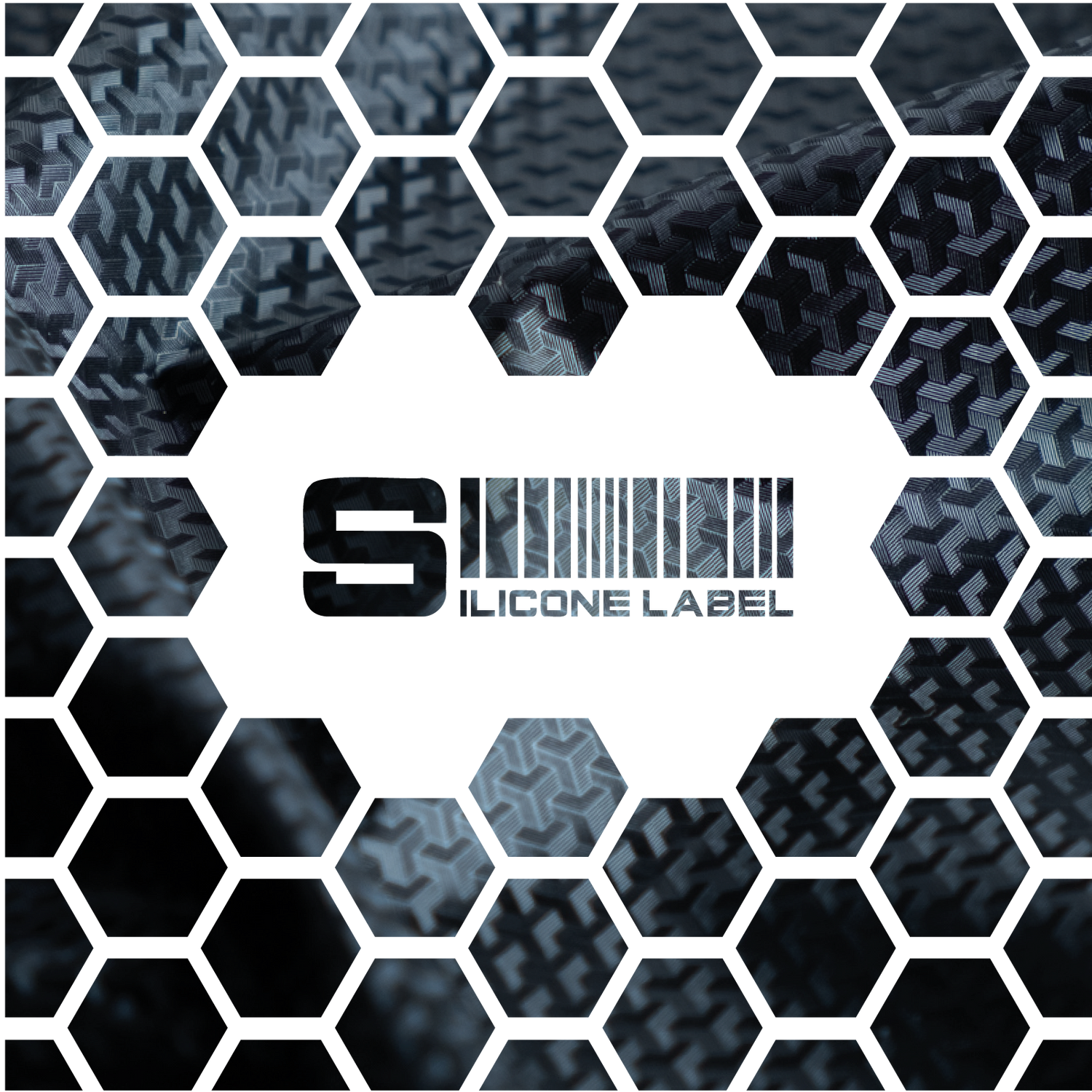 Silicone Pattern - Chevron Black